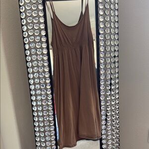 Elegant Brown Women's Dress